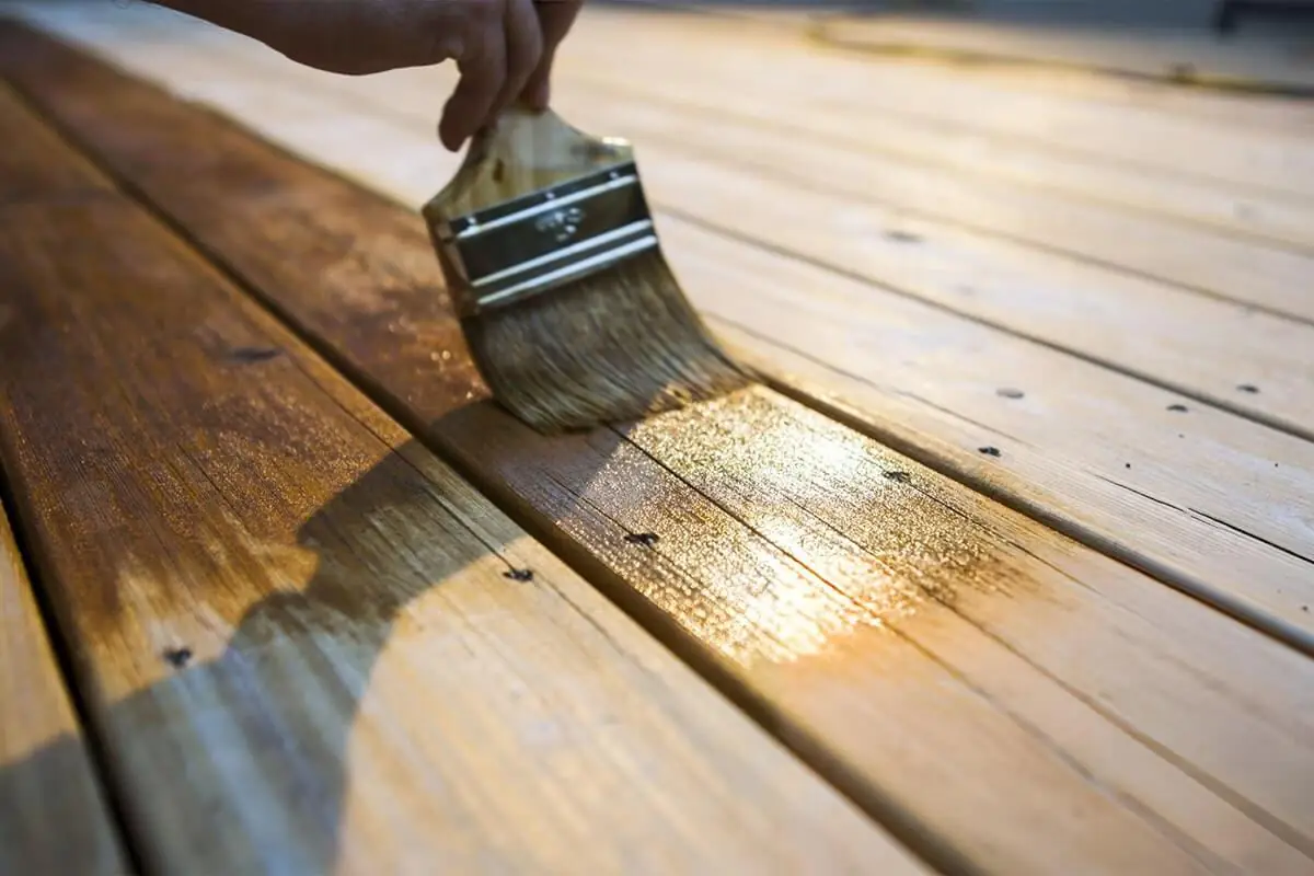Illustration: wood staining